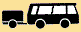 Kleinbus mit Anhänger